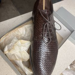 NOS NEW VINTAGE Stephane Kelian brown dress shoes sz 12