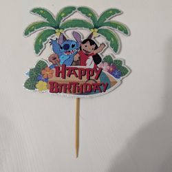 Lilo And Stitch Birthday Cake Topper
