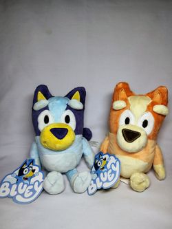 Moose Toys Bluey & Bingo Dog 7” Stuffed Plush Animals New With Tags
