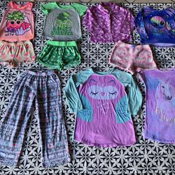Toddler Girl Pjs Bundle Size 5-6