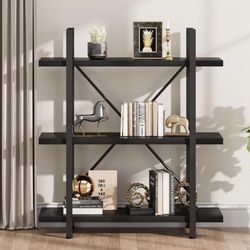 3 Tier Black Bookshelf