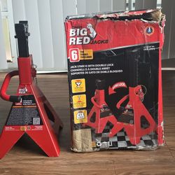 6 Ton Jack Stands - Big Red