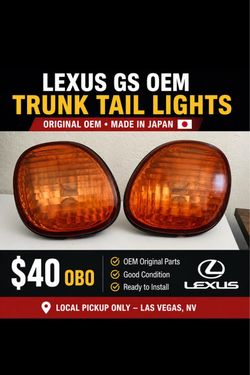OEM Lexus GS Trunk Tail Lights