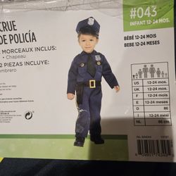 Costume Police Infant 12-24m