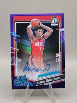 2023 Optic Amen Thompson Purple Rated Rookie Auto RC