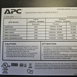 APC SMX48RMBP2U  Battery Pack