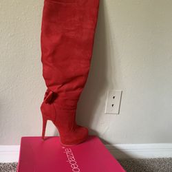 Knee High Boots High Heels 