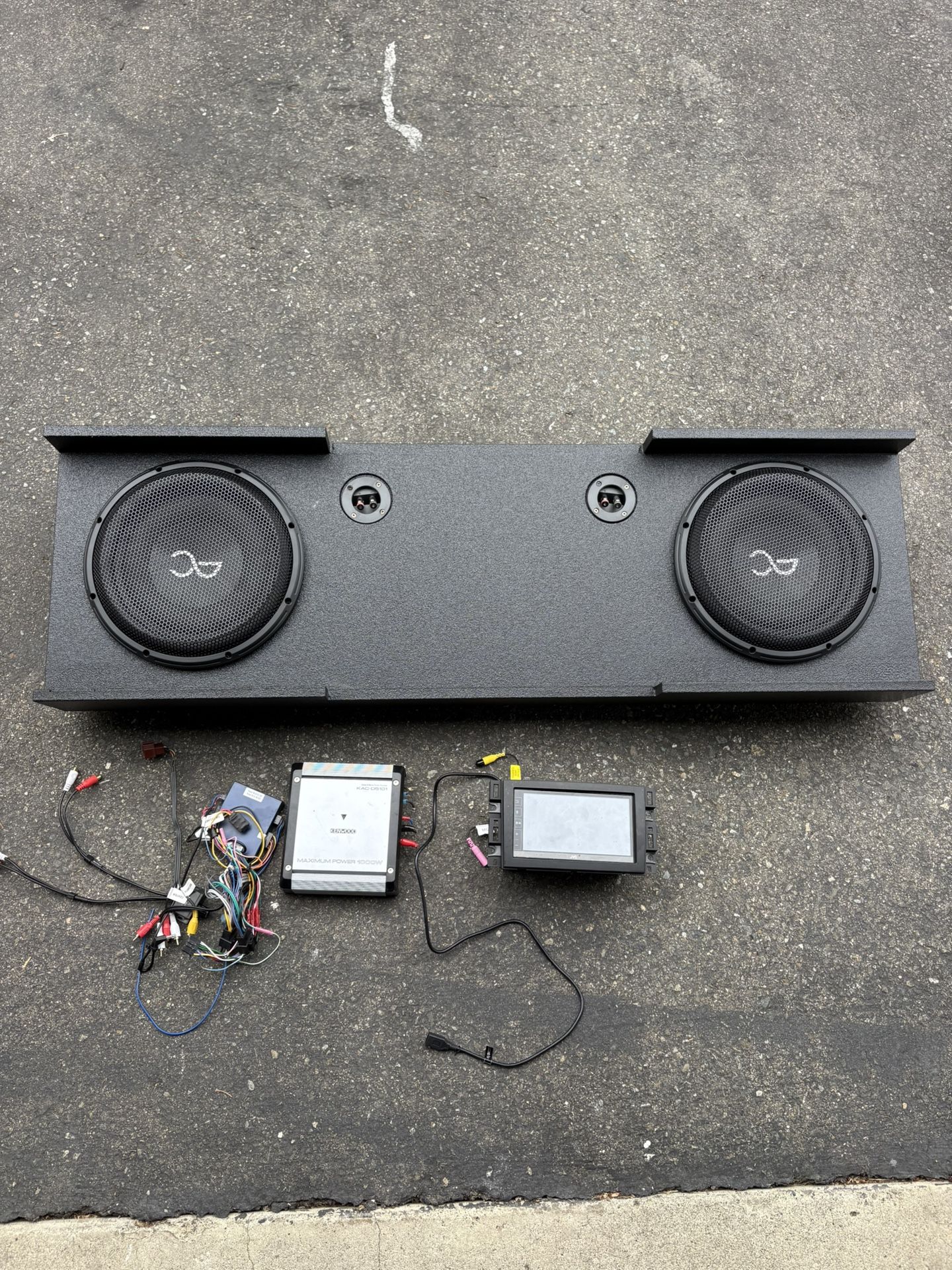 Car Audio System – Subs + Amp + Touchscreen Deck 🔊🔥 