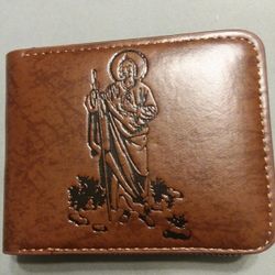 Wallet saint Jude design with zipper