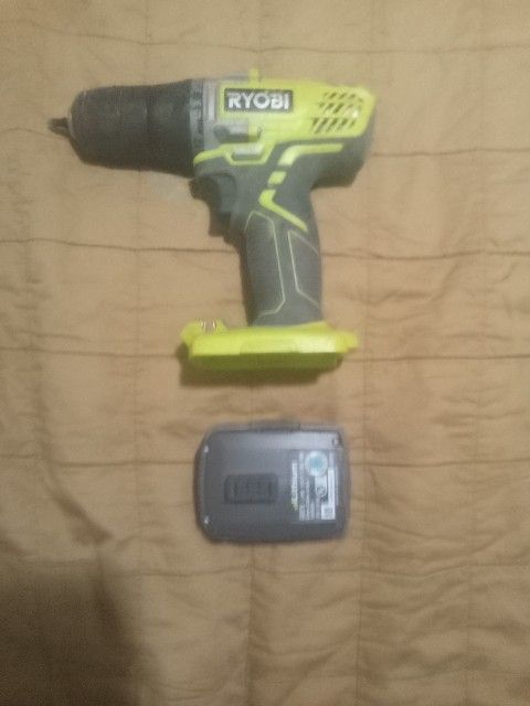 Ryobi Drill With Charger And Battery