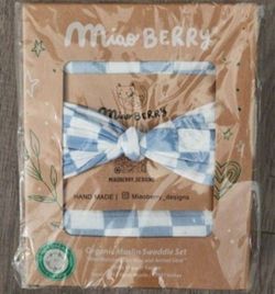 Miao Berry Organic Swaddle Set - New