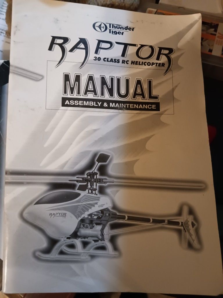 RAPTOR 30 CLASS RC HELICOPTER for Sale in Phoenix, AZ OfferUp