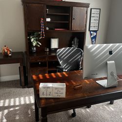 Desk And Credenza 