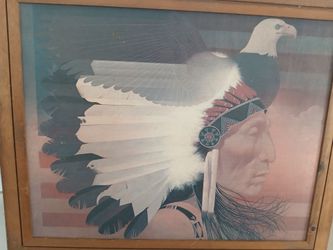Chief American Eagle by Mark English on Canvas