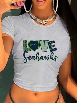 Seahawks Love Vibes Crop Top