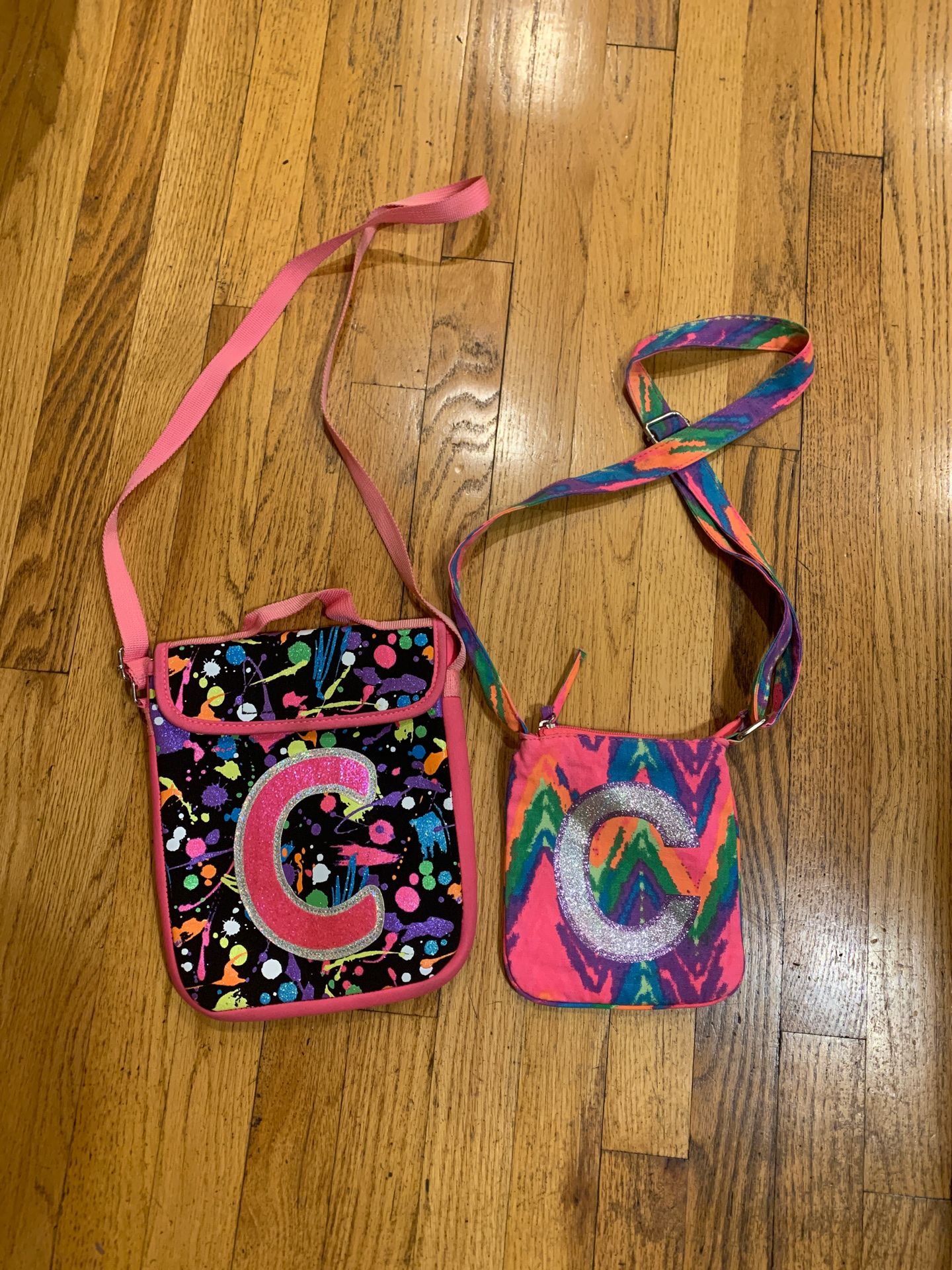 Justice “C” crossbody purses set $10