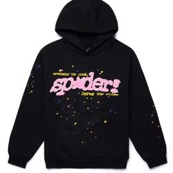 Black And P*nk Sp5der Hoodie