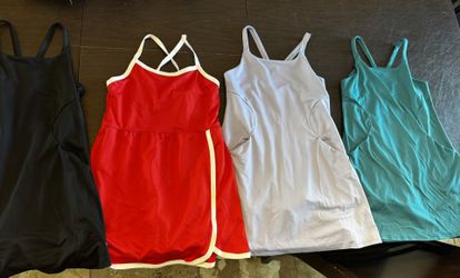 Set of 4 girl All In Motion size 8 athletic dresses