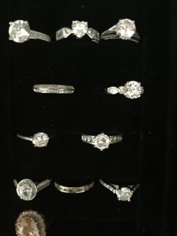 Beautiful collection Of CZ Rings,   Purchase In 5 Pieces .   CZ EARRINGS, STUDS. 