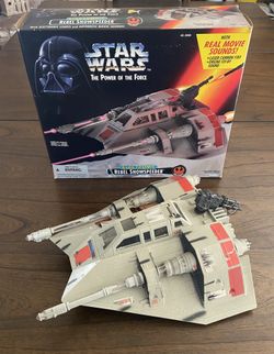 Star Wars 1995 Power Of The Force Rebel Snowspeeder Vehicle