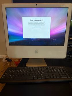 Apple iMac G5 White 20inch All-in-One Desktop with mouse and keyboard