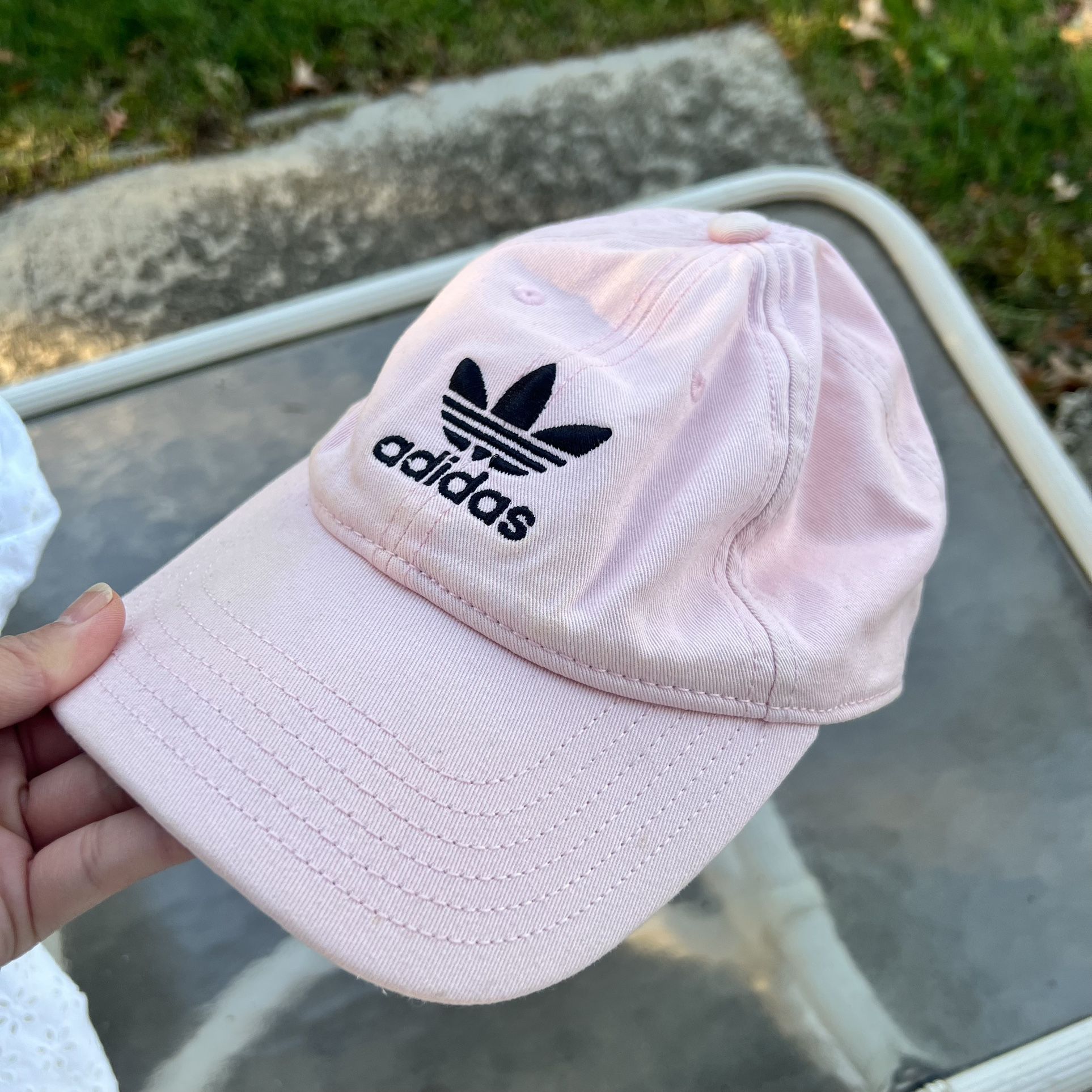 Adidas Pink and Black Strapback Baseball Cap