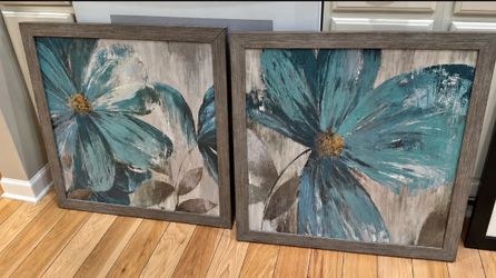 Two canvas Asia Jensen prints