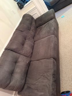 Dark Gray Microfiber Sectional Sofa
