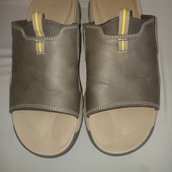 Men's Size 13, Ozark Trail Faux Leather Slides 