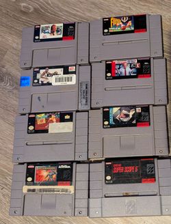 8 Super Nintendo games