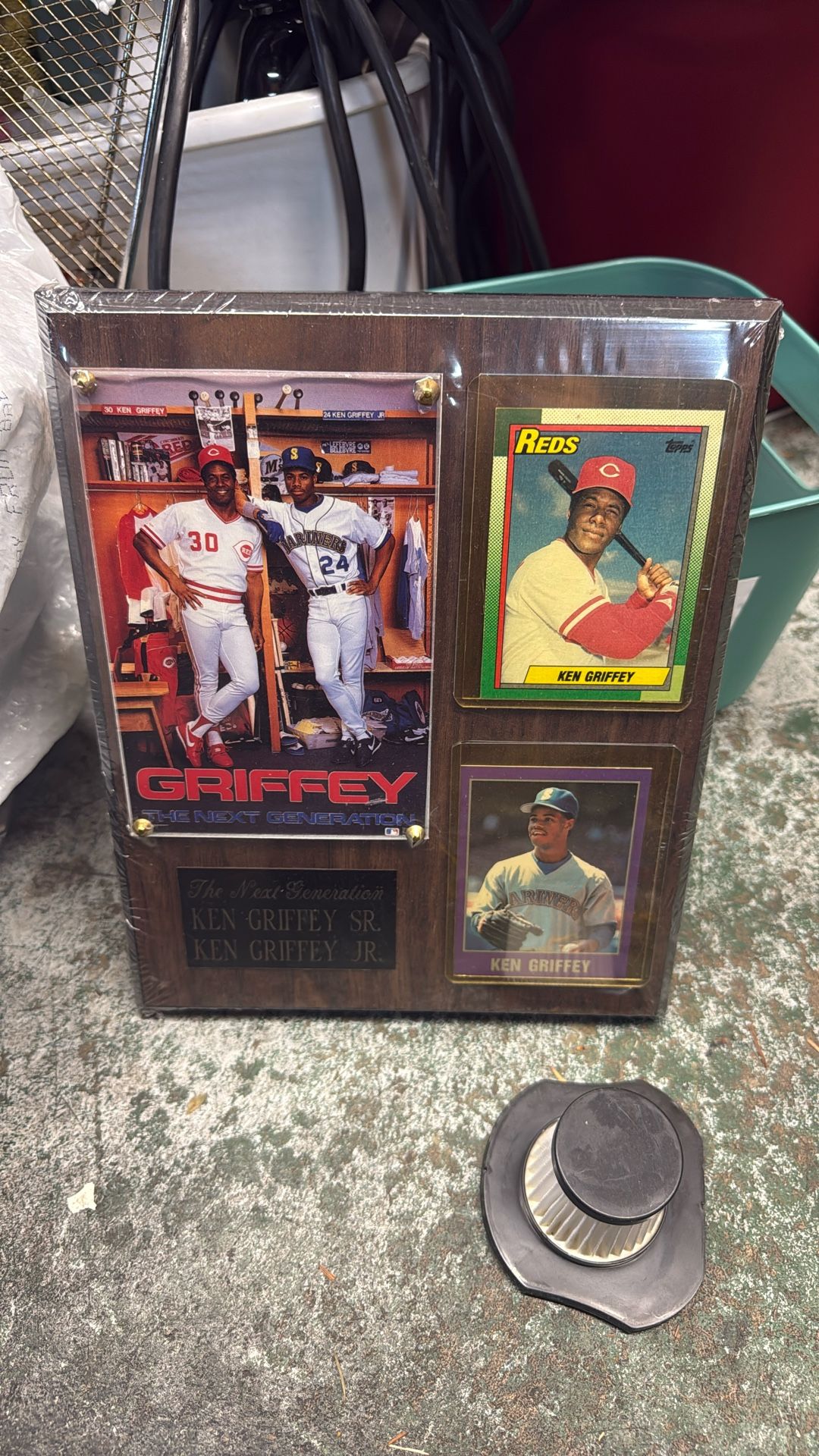 Ken Griffey Sr AND Jr “The Next Generation” Collector’s Plaque RARE