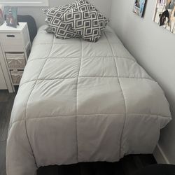 Twin Size Bed Frame & Mattress 