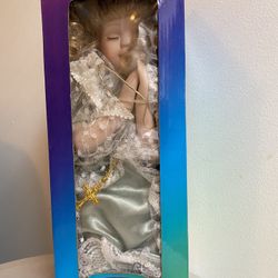 Collectible Porcelain Doll With Certificate And Box