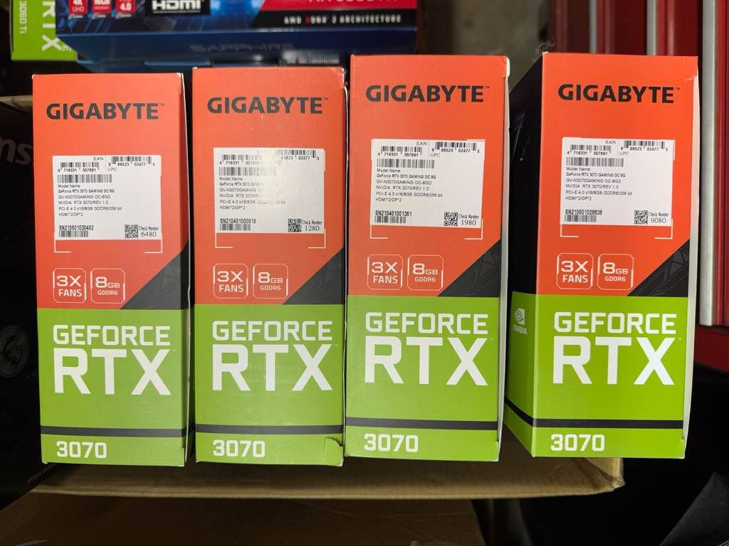 Gigabyte RTX 3070 GV-N3070GAMING OC NVIDIA Computer GPU Graphics Video ...