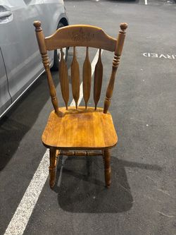solid wood chair
