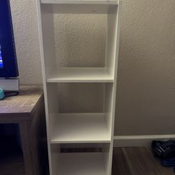 📚 White 3-Shelf Storage Unit