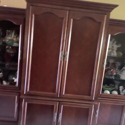 Wood TV Cabinet  And Storage 