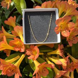 Gold Necklace Twist Chain