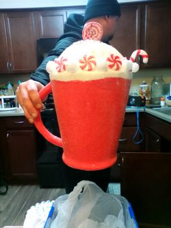 Big decorative Christmas mug
