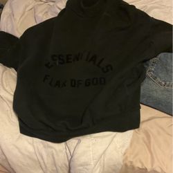 Black Essential Hoodie Size Small 