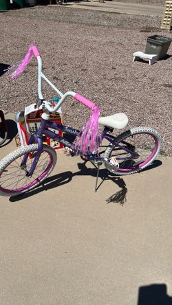 20 inch Huffy girls bike with new inner tubes and handle grips