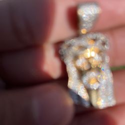 Jesus Pendant With Diamonds