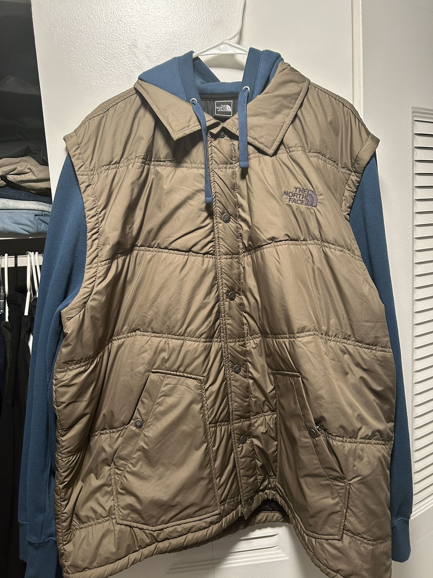 North Face Fleece Vest Hoodie