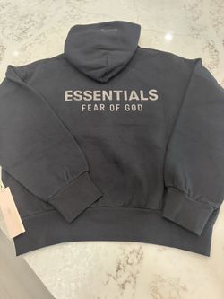 Fear Of God Essentials Black Hoodie (SS24) Men’s Size Medium