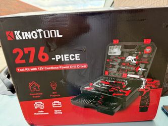King tool 276 pieces +cordless power drill