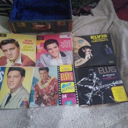 1957   Antique Elvis Albums And Antique Case
