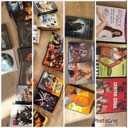Huge lot of 36 DVDs – Movies, TV Shows, Blu-rays, and More – Action, Comedy, Kids, Fitness