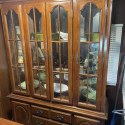 Oak 2 Piece Hutch