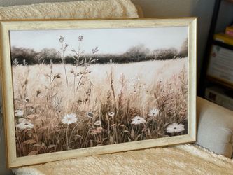 Beautiful Wild Flower Field Framed Wall Art