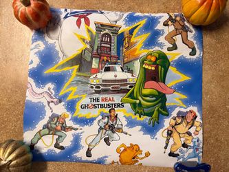 The Real Ghostbusters Vintage Wallpaper panel / poster